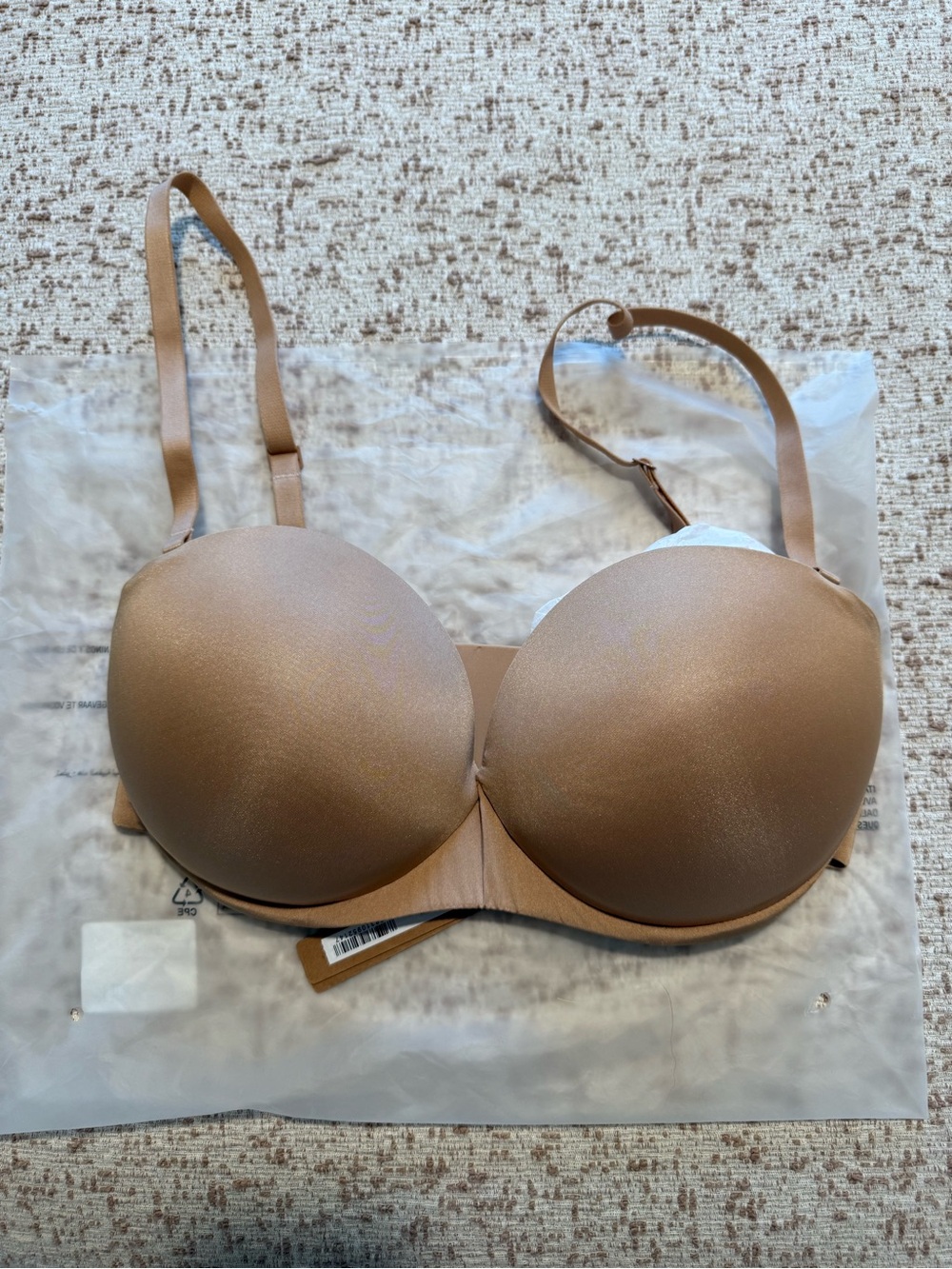 SKIMS Ultimate Push Up Strapless Bra CLAY 34DD